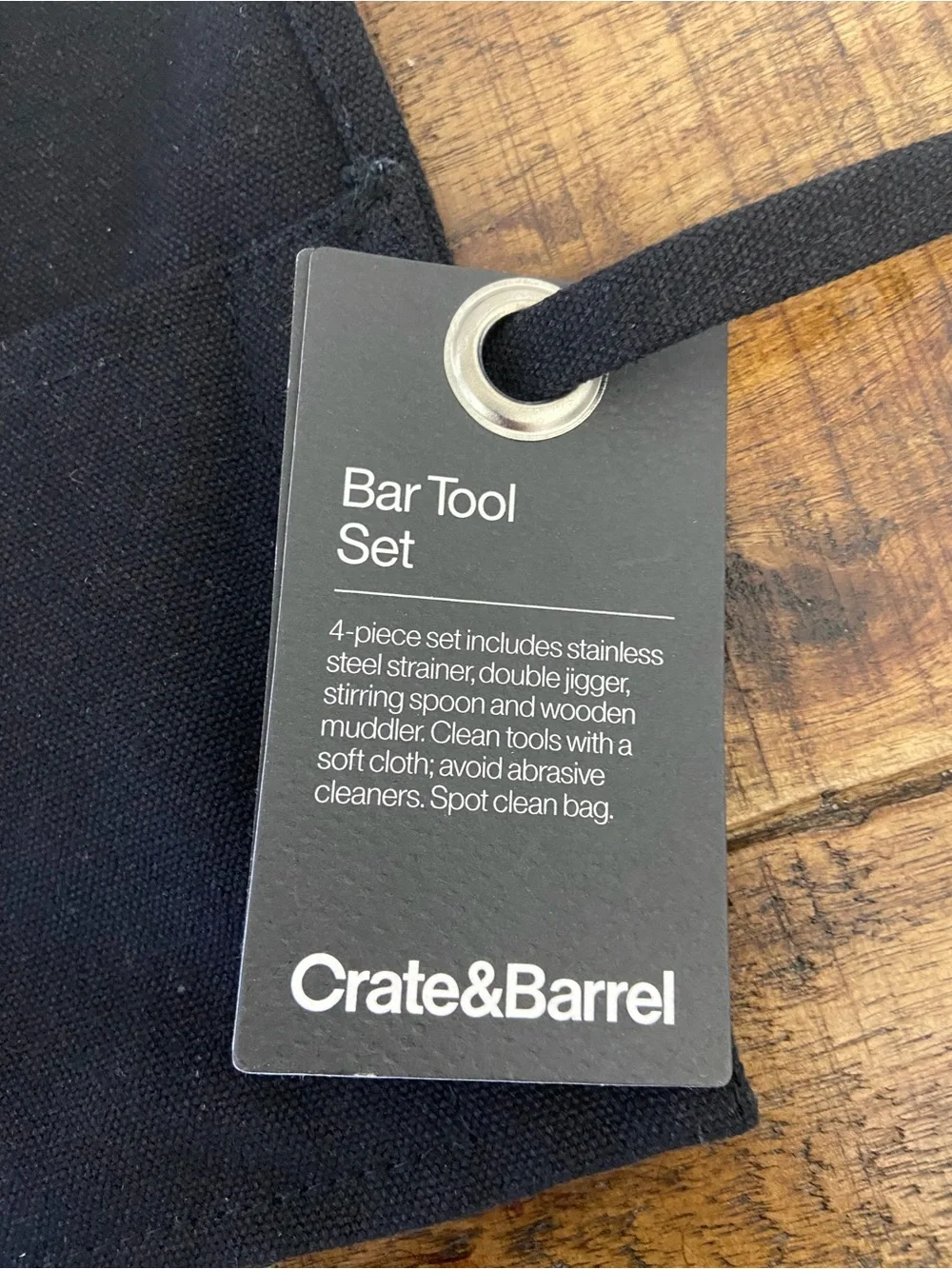 New Crate & Barrel Roll Up Cocktail Set